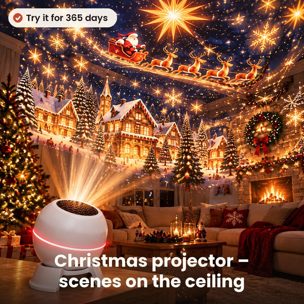 Christmas projector for ceilings and walls
