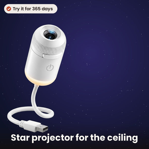 Star projector with picture discs